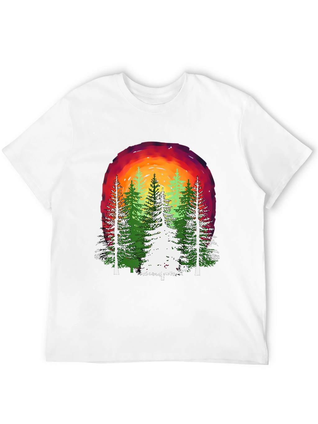Nature Sunset Forest Graphic Tee