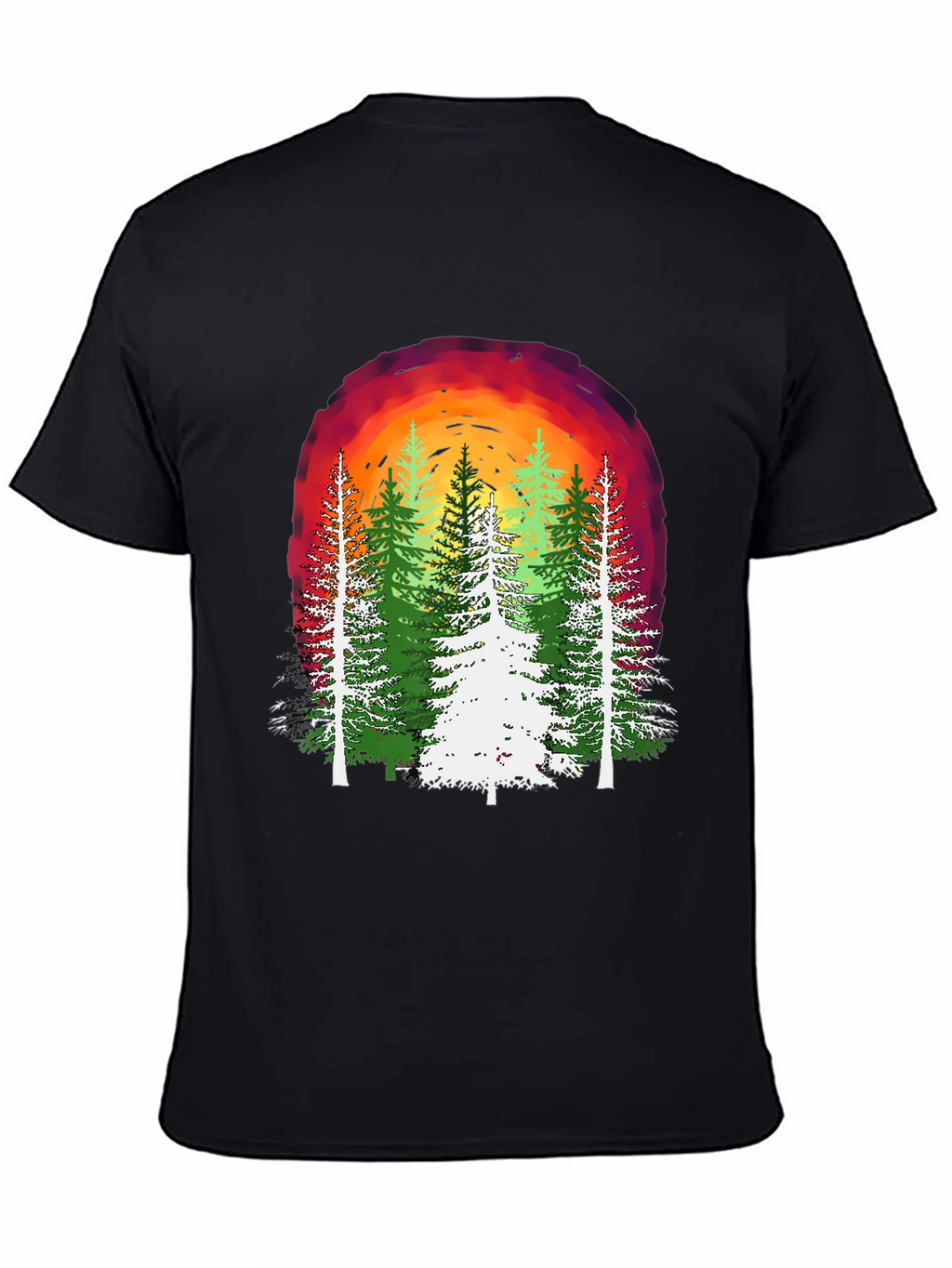 Nature Sunset Forest Graphic Tee