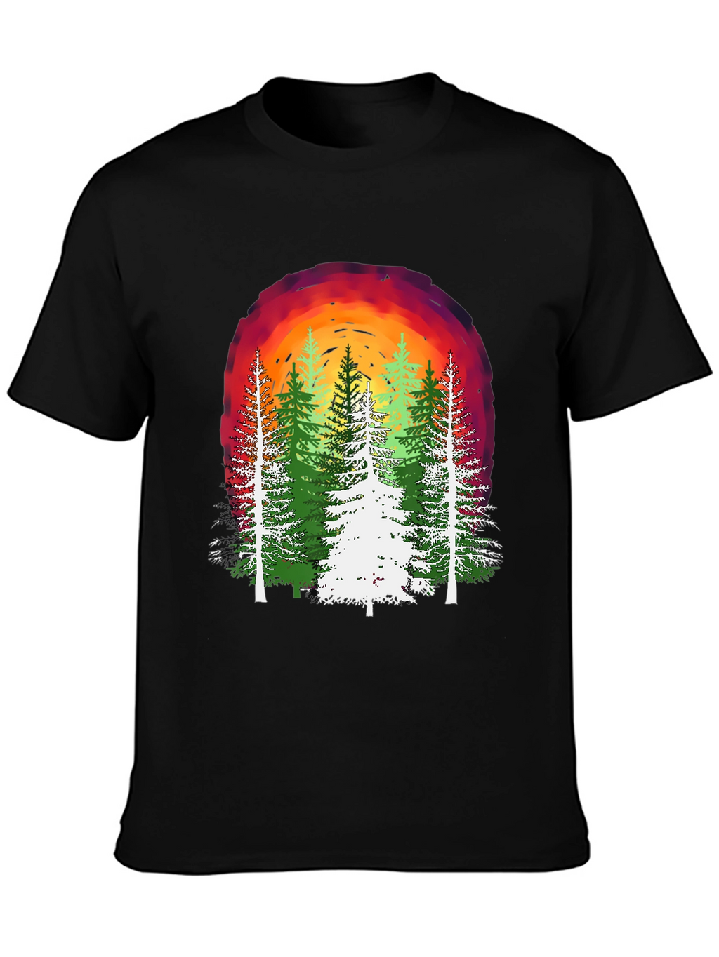 Nature Sunset Forest Graphic Tee