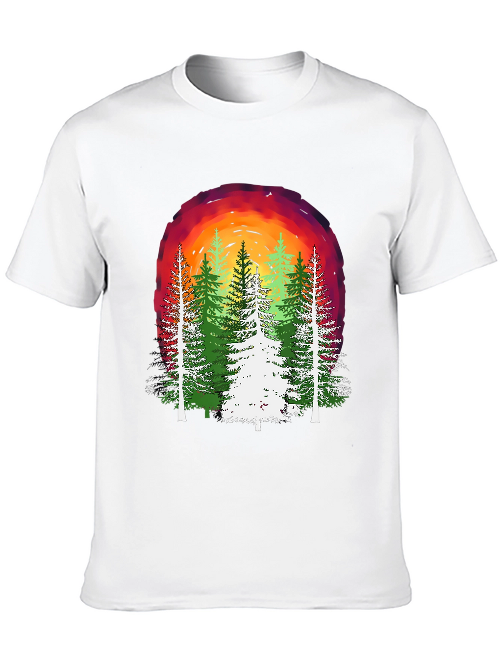 Nature Sunset Forest Graphic Tee