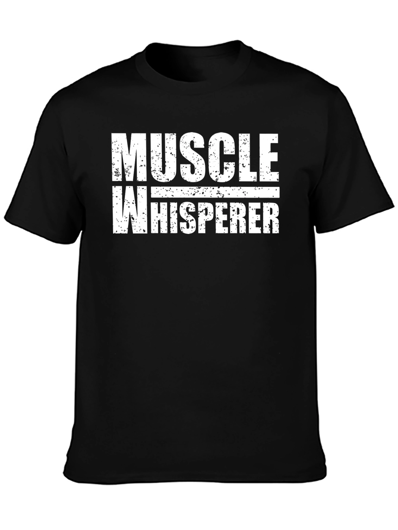 Muscle Whisperer Graphic T-Shirt - Black Cotton Tee