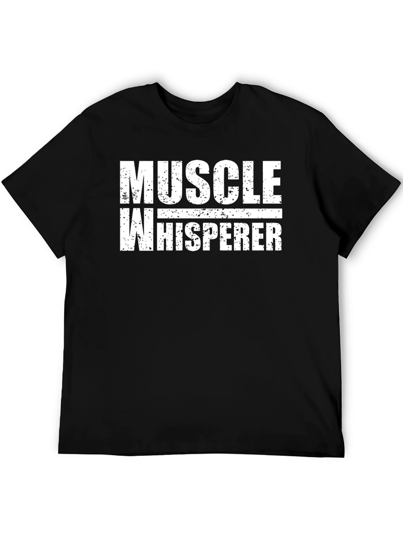 Muscle Whisperer Graphic T-Shirt - Black Cotton Tee