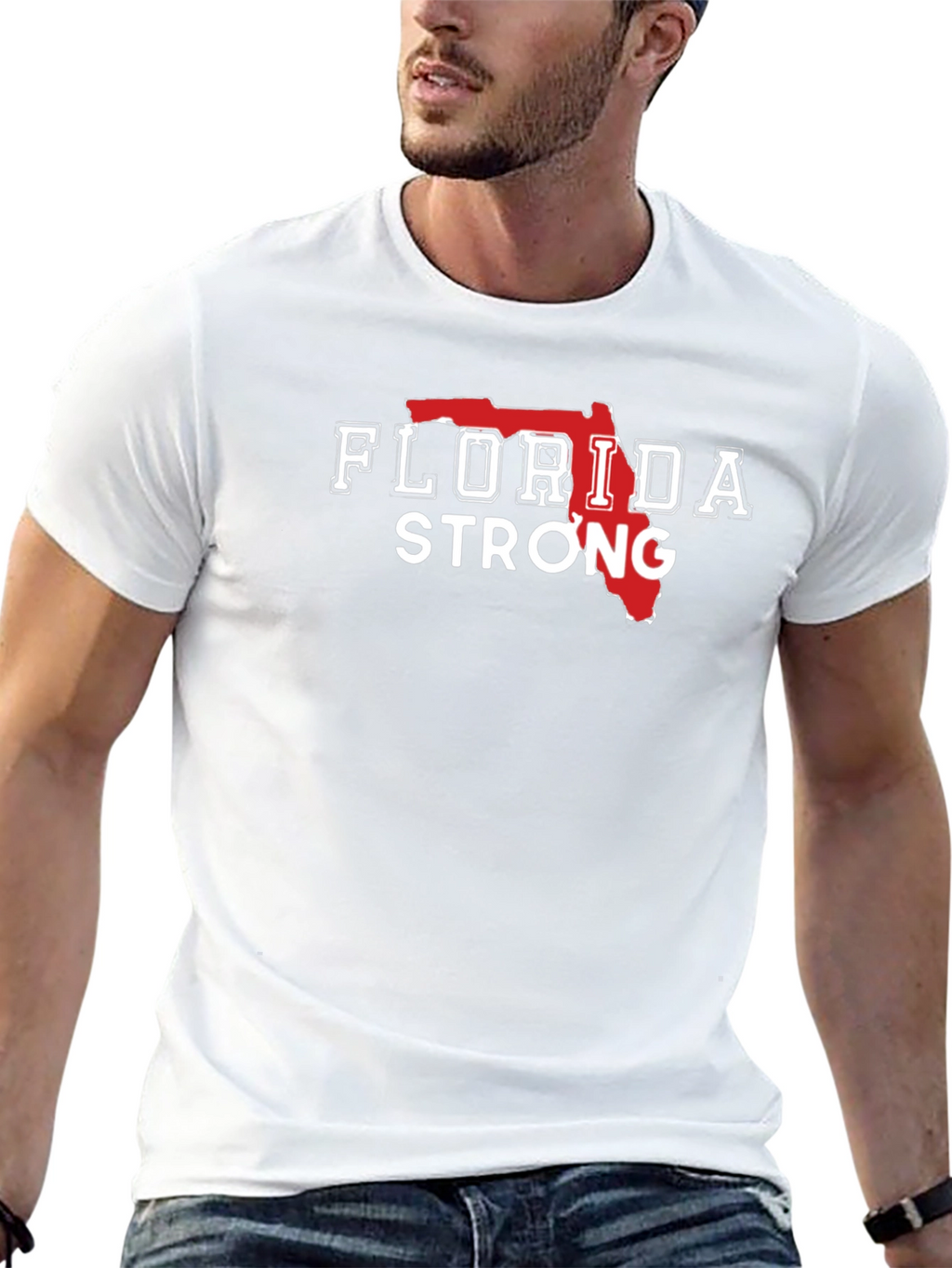 Florida Strong Graphic Print T-Shirt