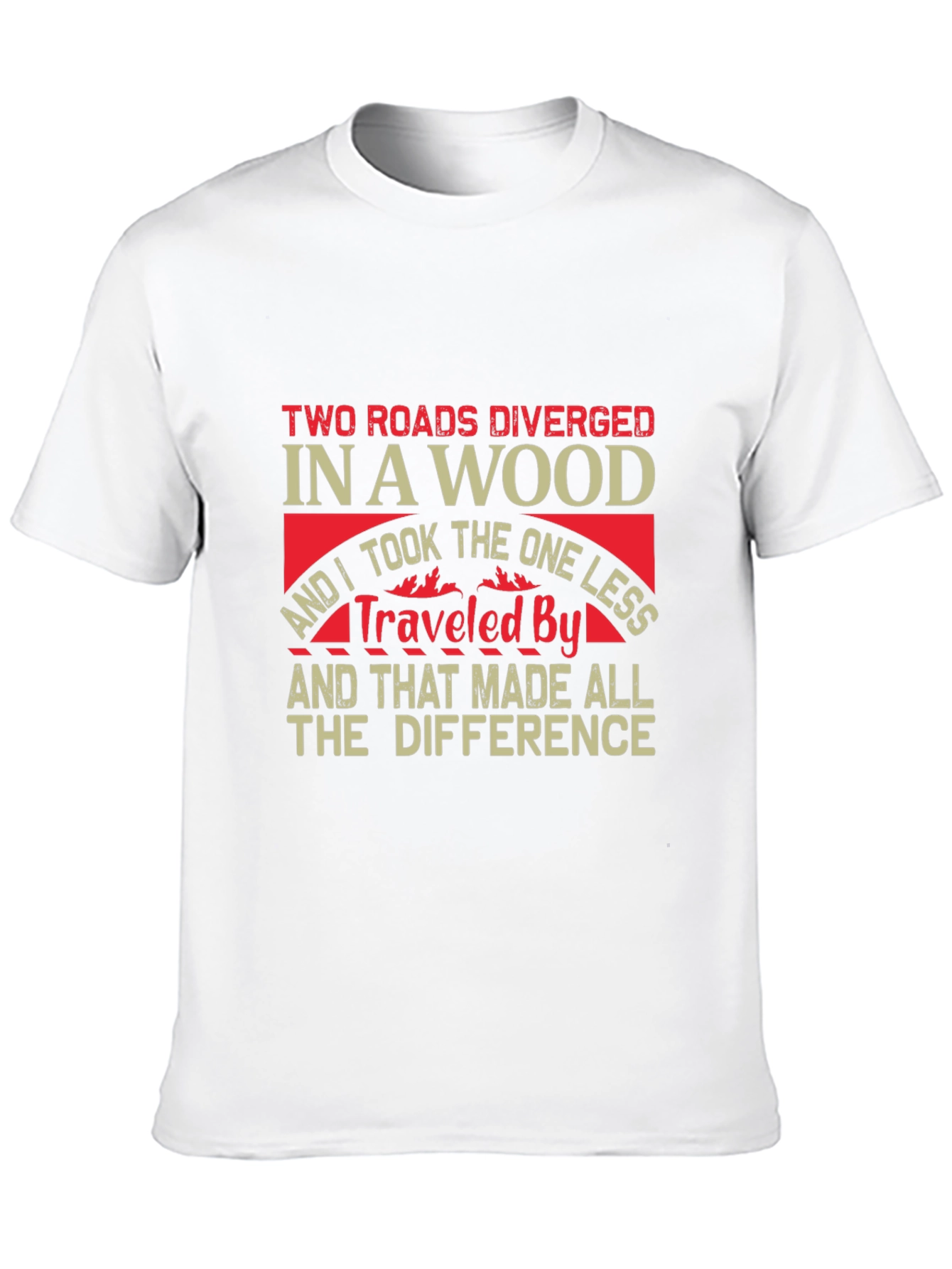 Two Roads Diverged T-Shirt - Inspirational Travel Tee