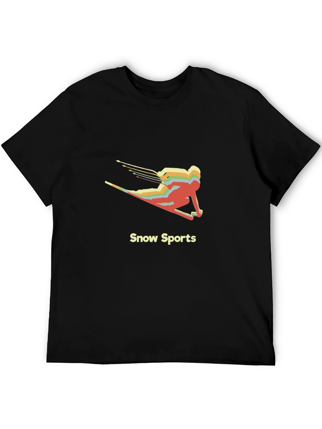 Retro Snow Sports T-Shirt - Cool Ski Design