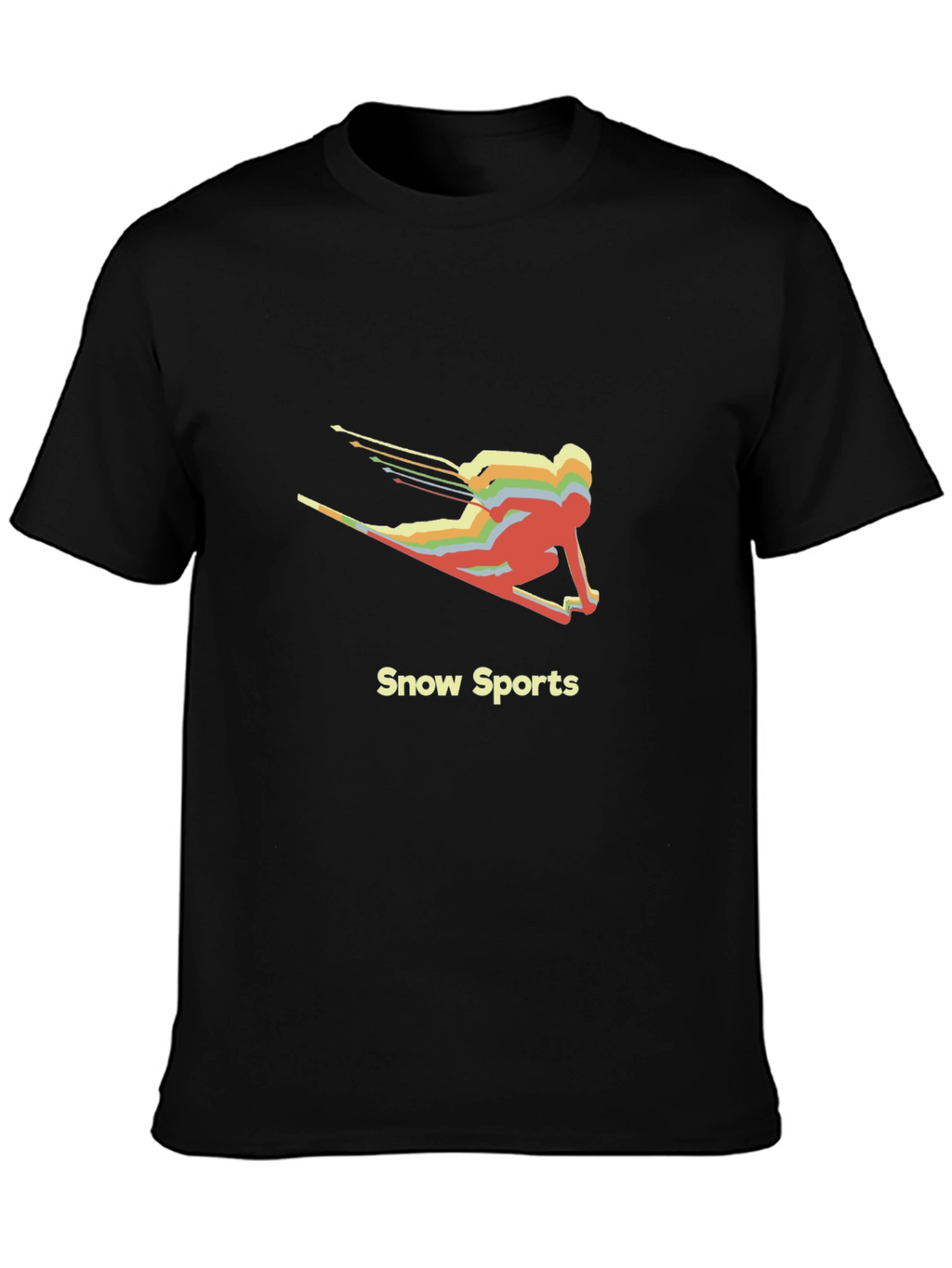 Retro Snow Sports T-Shirt - Cool Ski Design