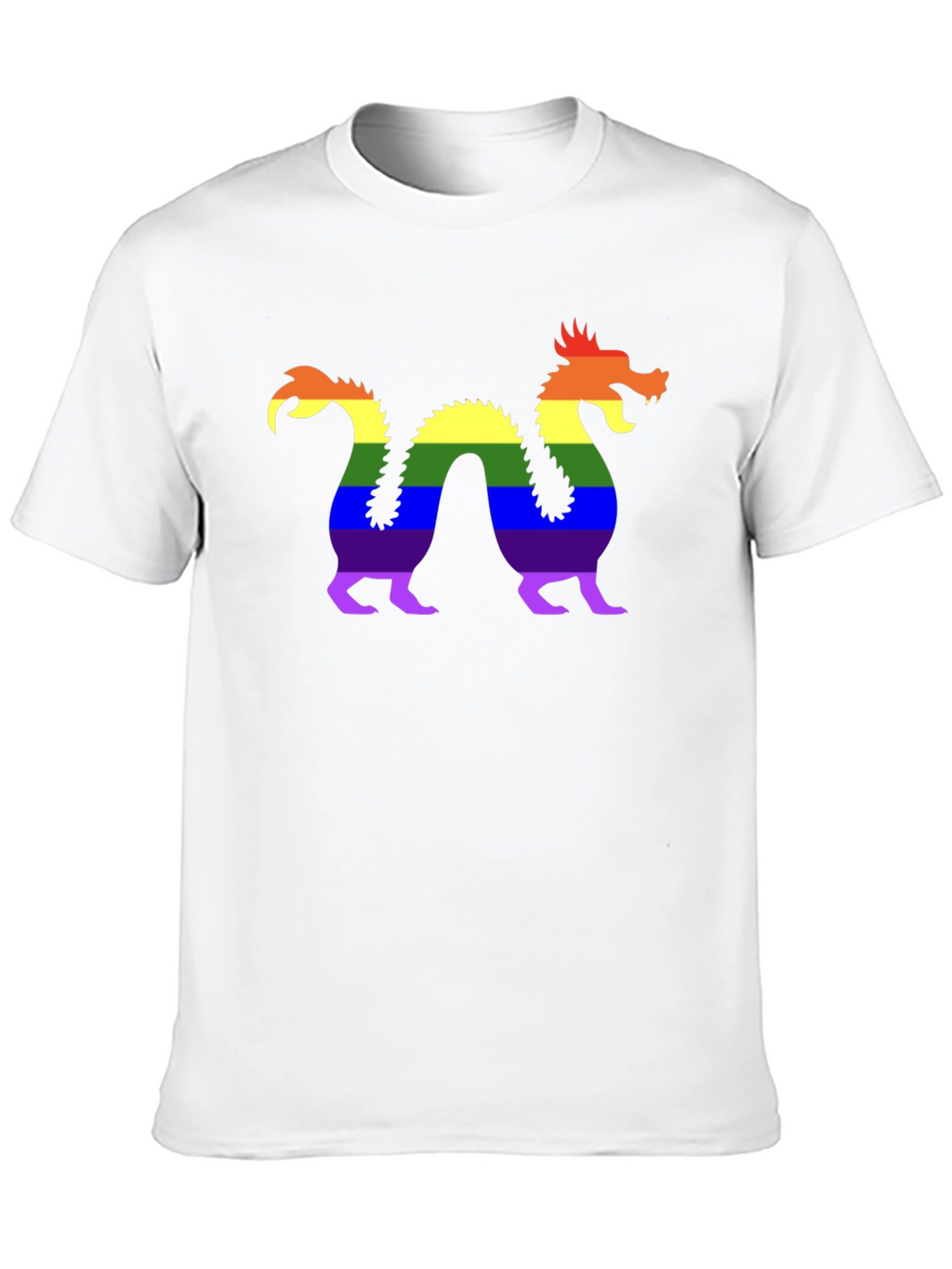 Pride Dragon Graphic Tee - Black