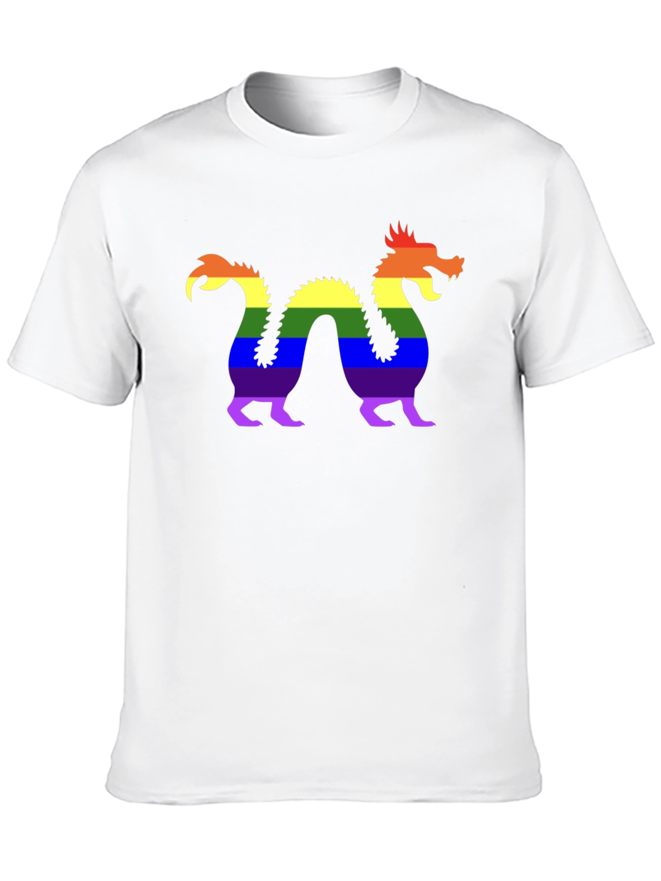 Pride Dragon Graphic Tee - Black