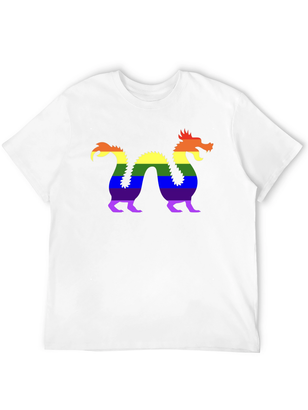 Pride Dragon Graphic Tee - Black