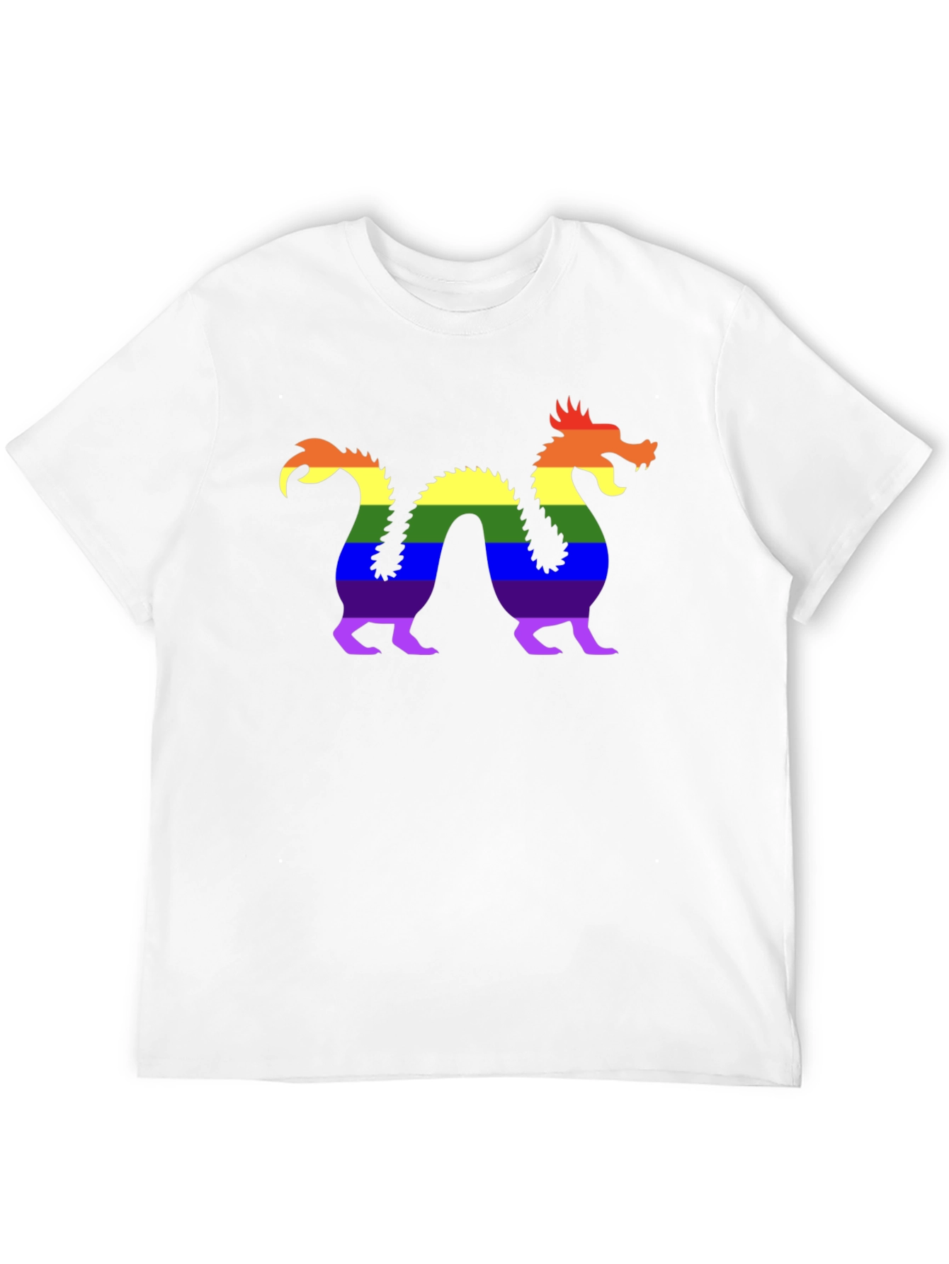 Pride Dragon Graphic Tee - Black