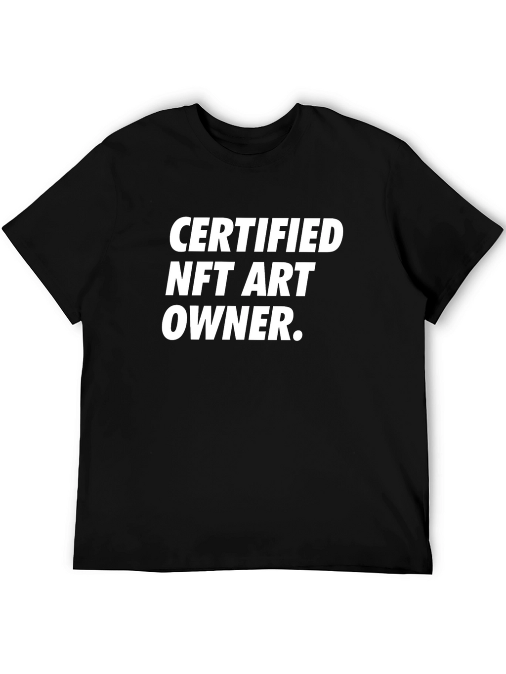 Certified NFT Art Owner Black T-Shirt