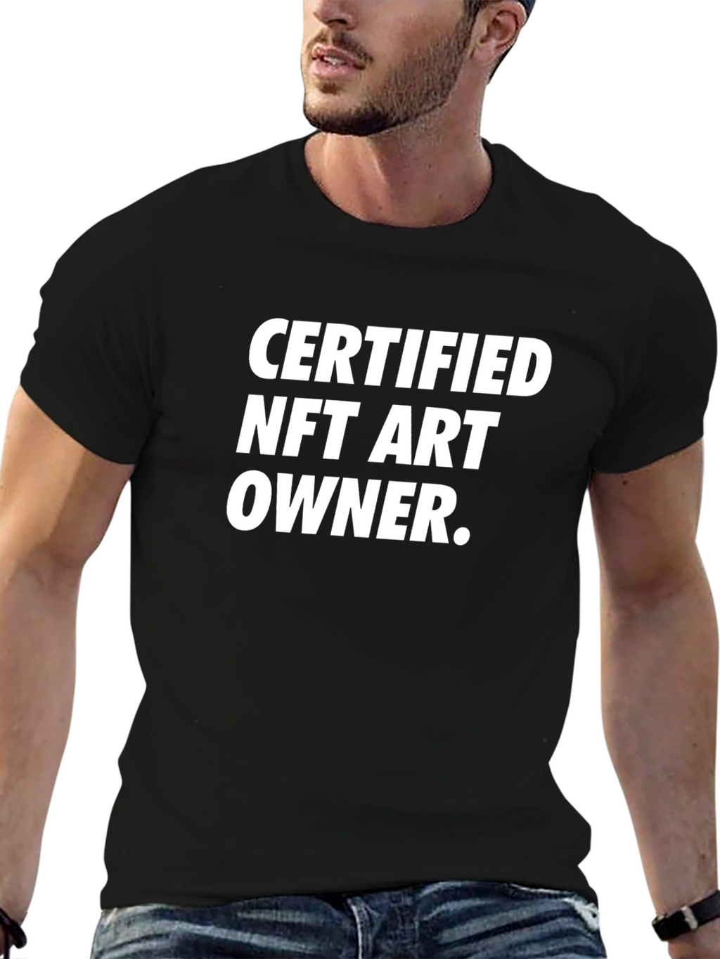 Certified NFT Art Owner Black T-Shirt