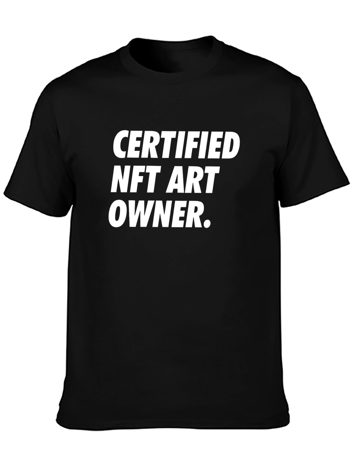 Certified NFT Art Owner Black T-Shirt