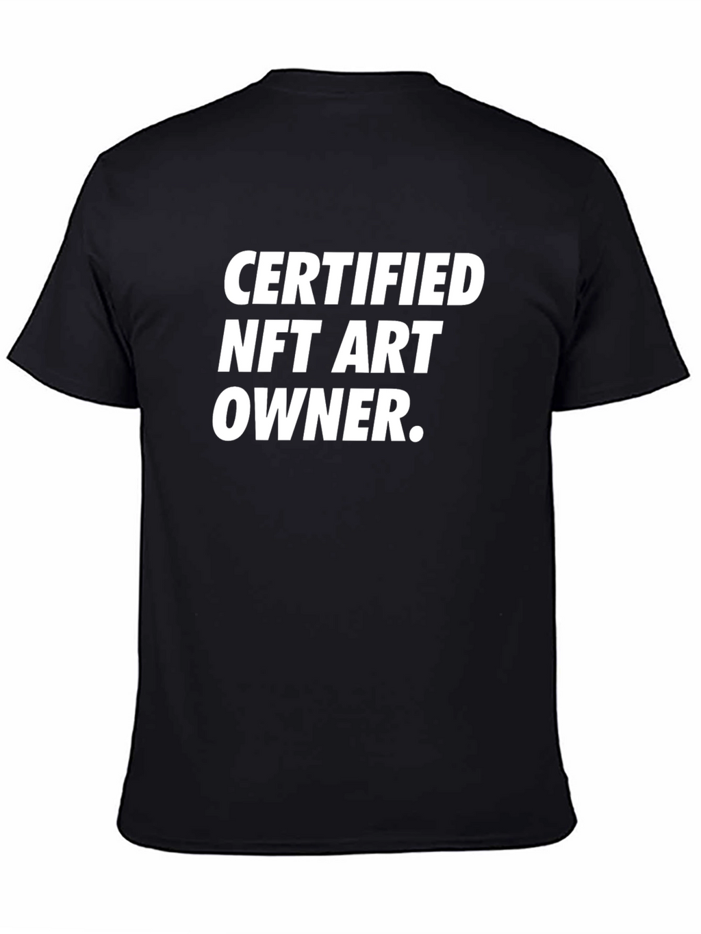 Certified NFT Art Owner Black T-Shirt