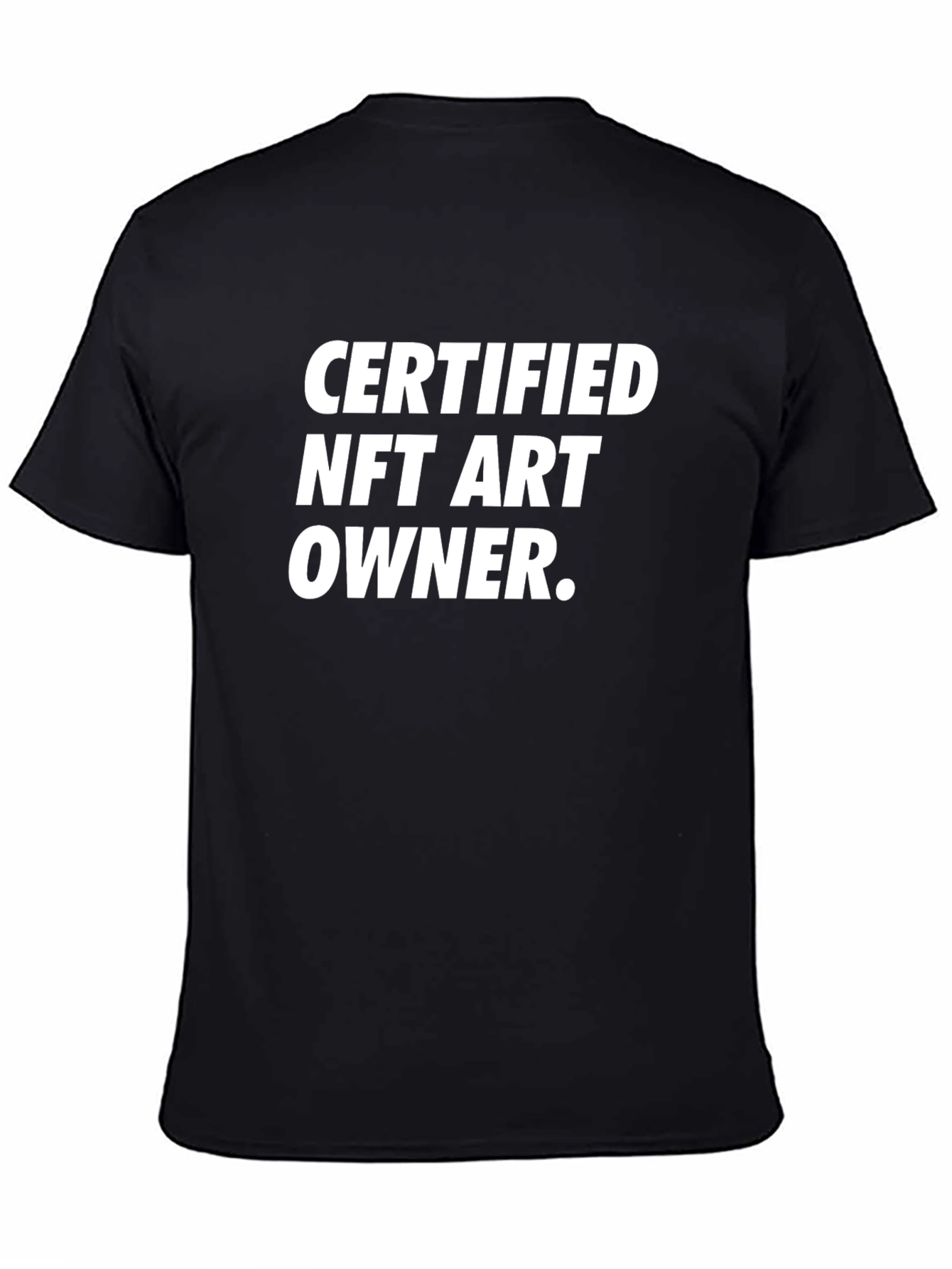 Certified NFT Art Owner Black T-Shirt