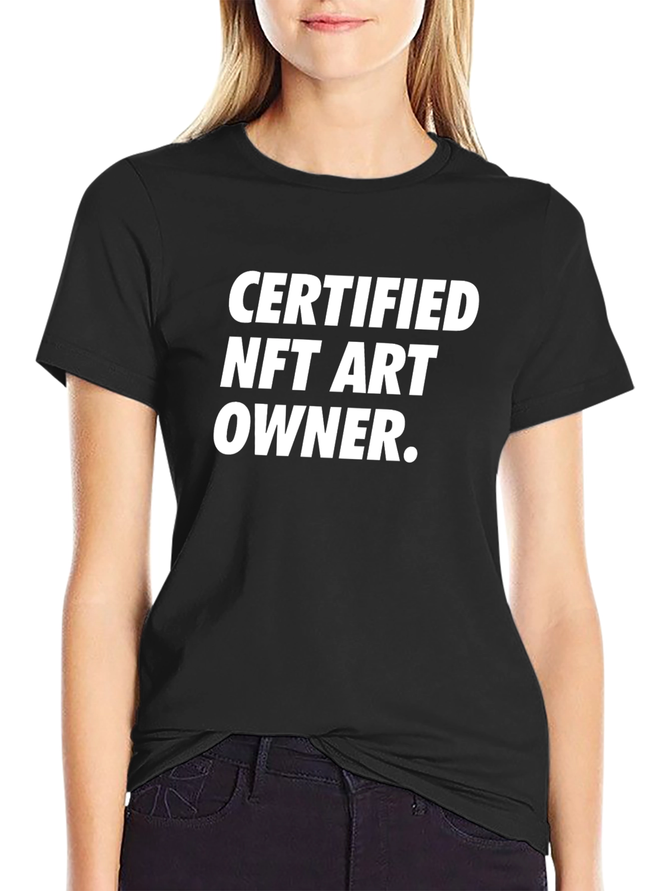 Certified NFT Art Owner Black T-Shirt