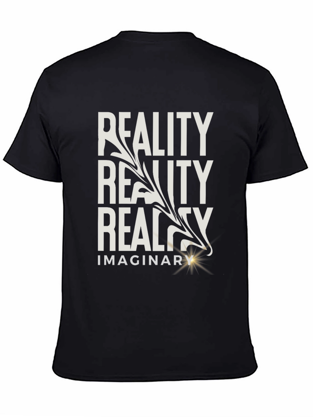 Reality Imaginary Graphic Tee - Mens Black T-Shirt