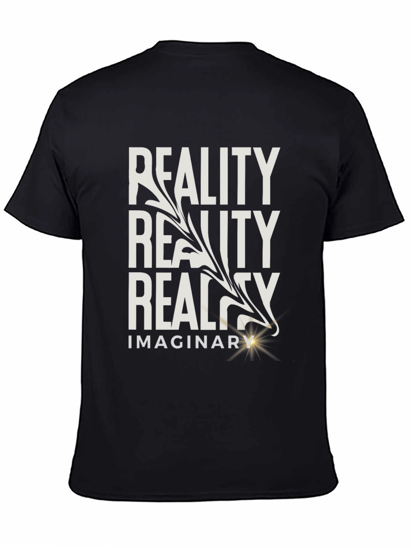 Reality Imaginary Graphic Tee - Mens Black T-Shirt