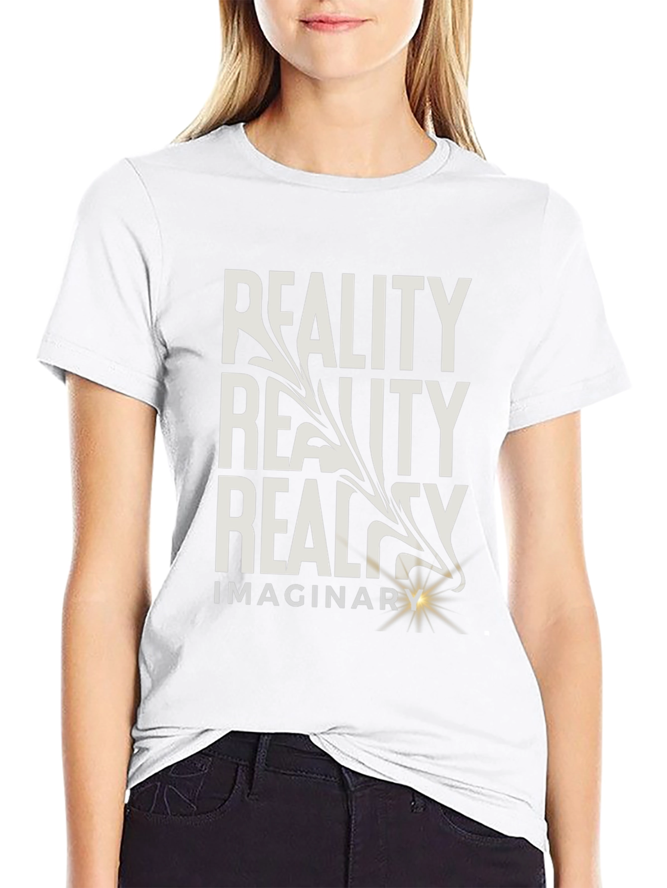 Reality Imaginary Graphic Tee - Mens Black T-Shirt