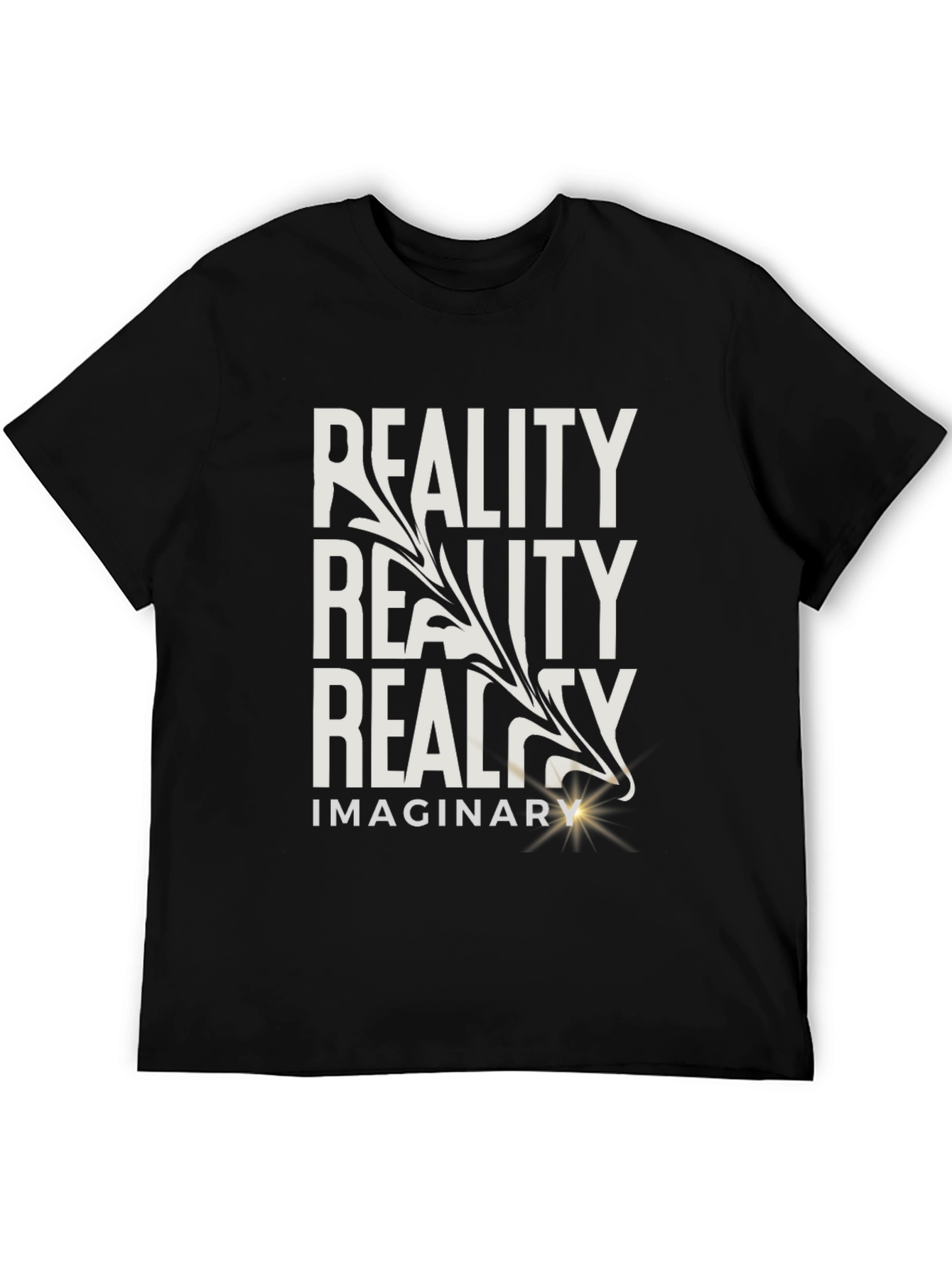 Reality Imaginary Graphic Tee - Mens Black T-Shirt