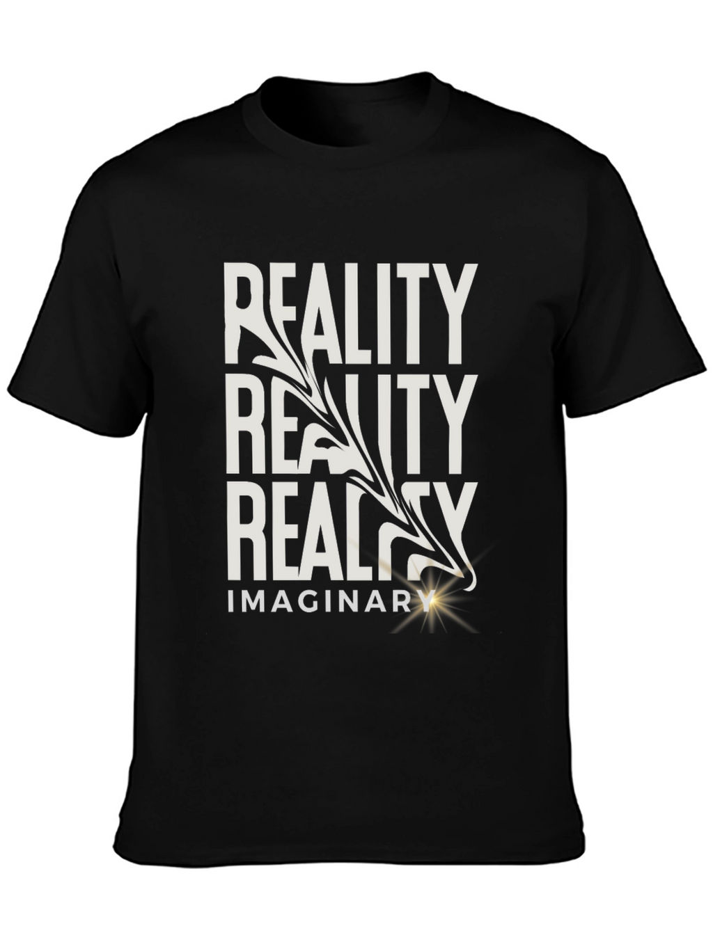 Reality Imaginary Graphic Tee - Mens Black T-Shirt