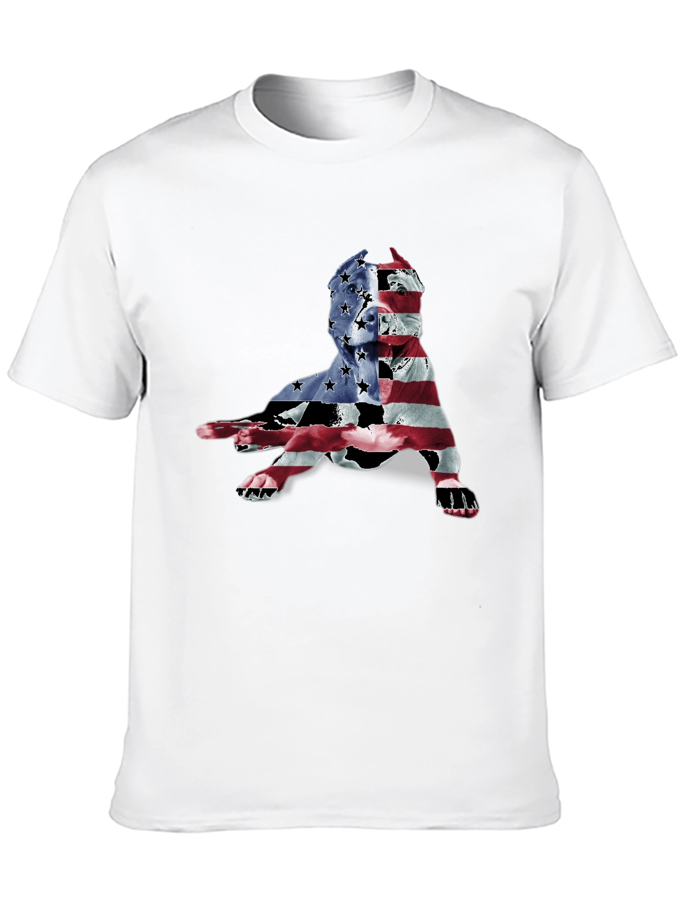 Patriotic Pitbull Graphic Tee