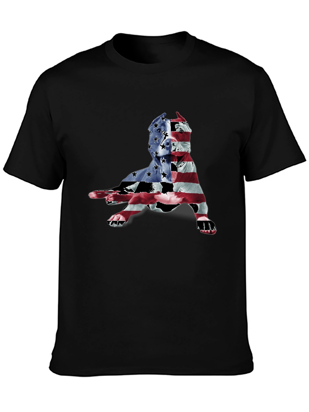 Patriotic Pitbull Graphic Tee