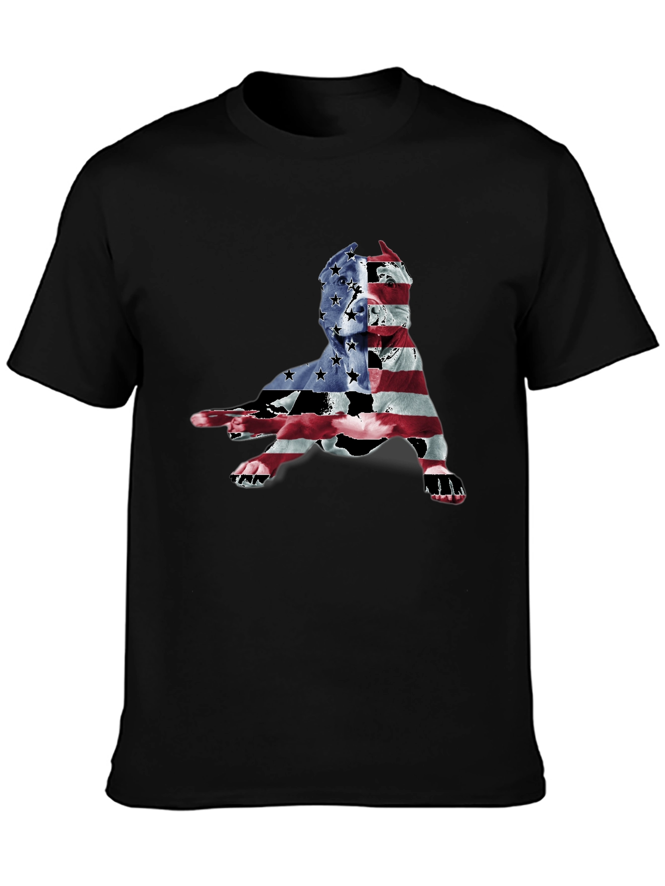 Patriotic Pitbull Graphic Tee