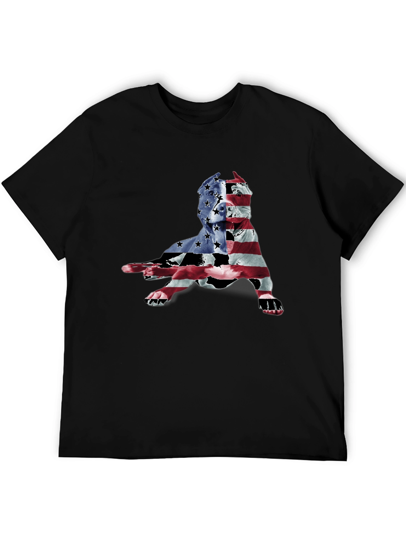 Patriotic Pitbull Graphic Tee