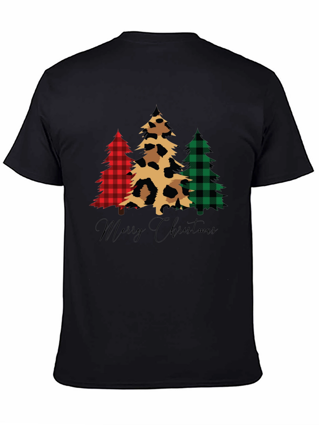 Merry Christmas Trees Graphic Tee