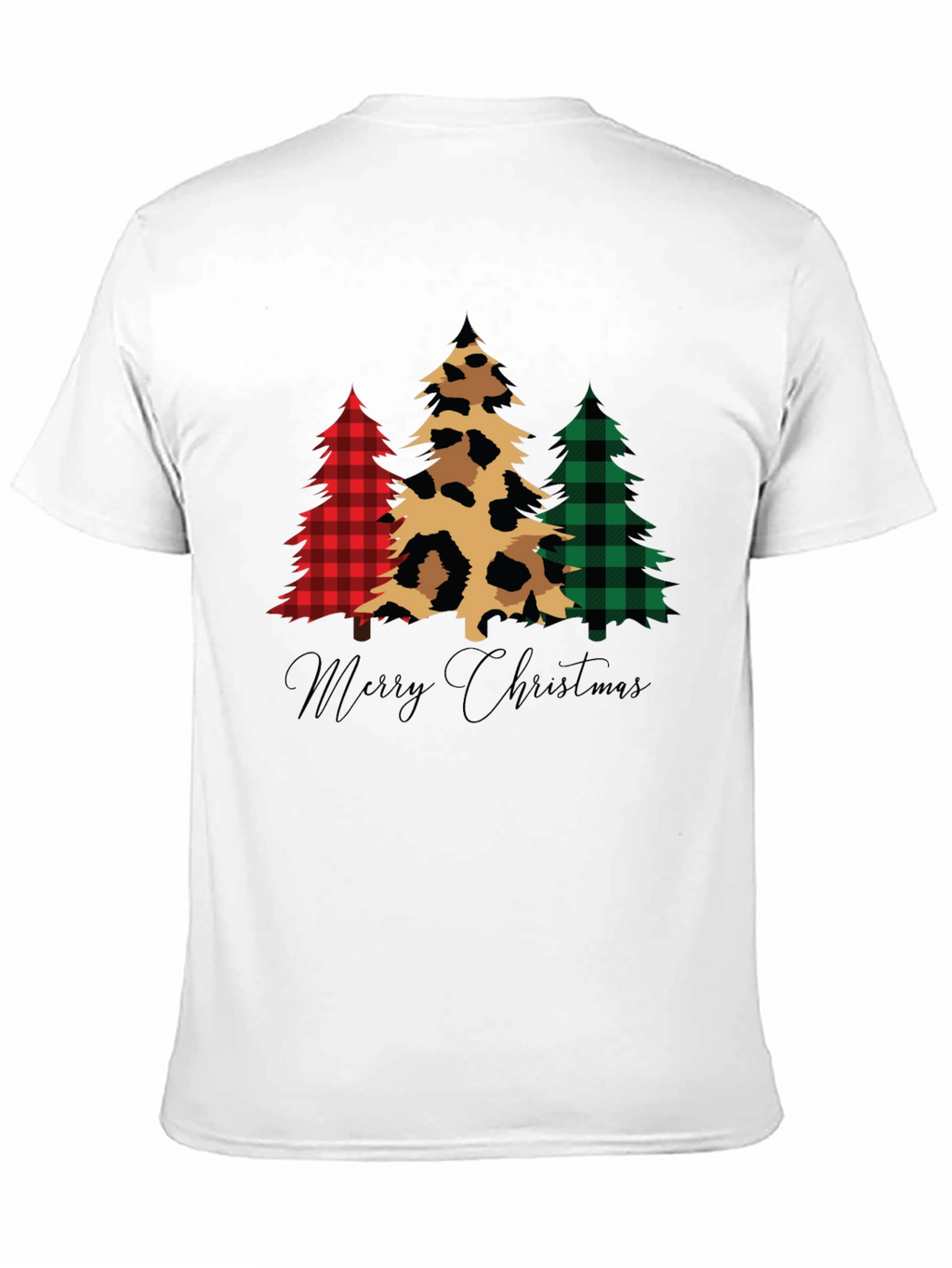 Merry Christmas Trees Graphic Tee