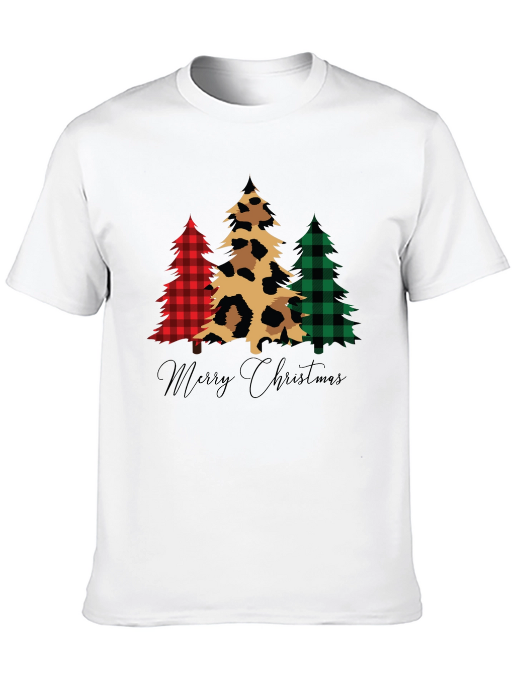 Merry Christmas Trees Graphic Tee