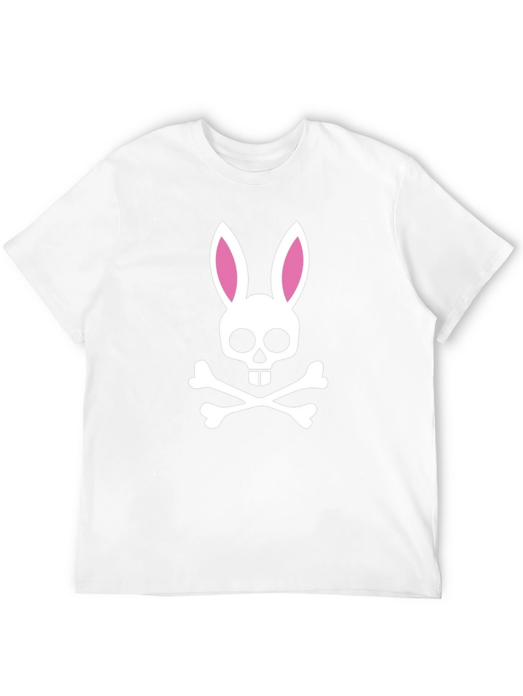 Bunny Skull Graphic T-Shirt - Black