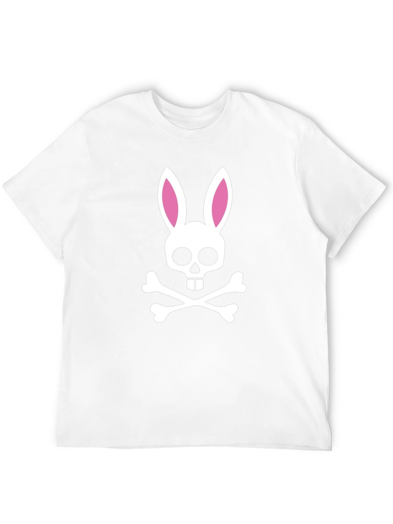Bunny Skull Graphic T-Shirt - Black