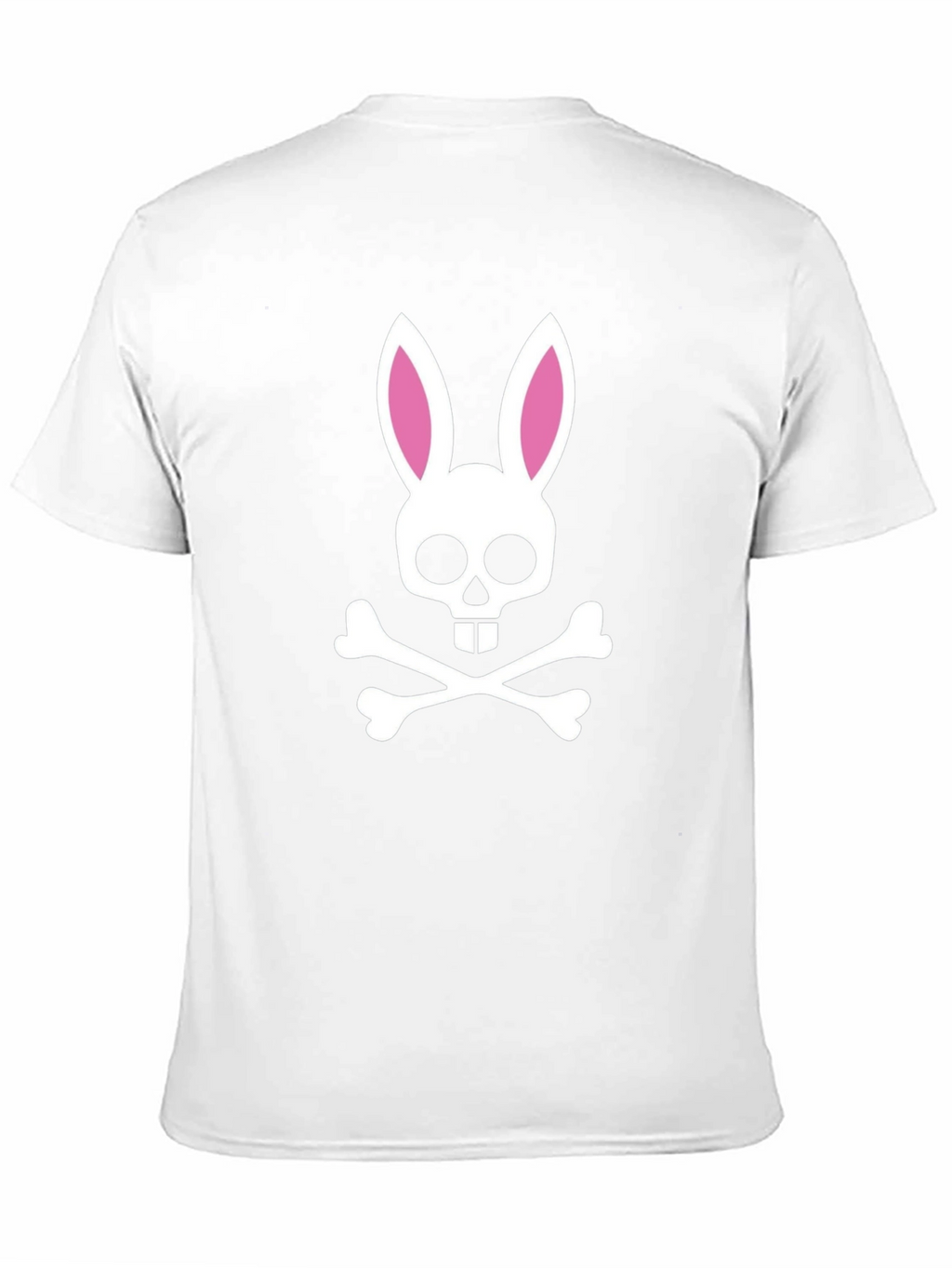 Bunny Skull Graphic T-Shirt - Black