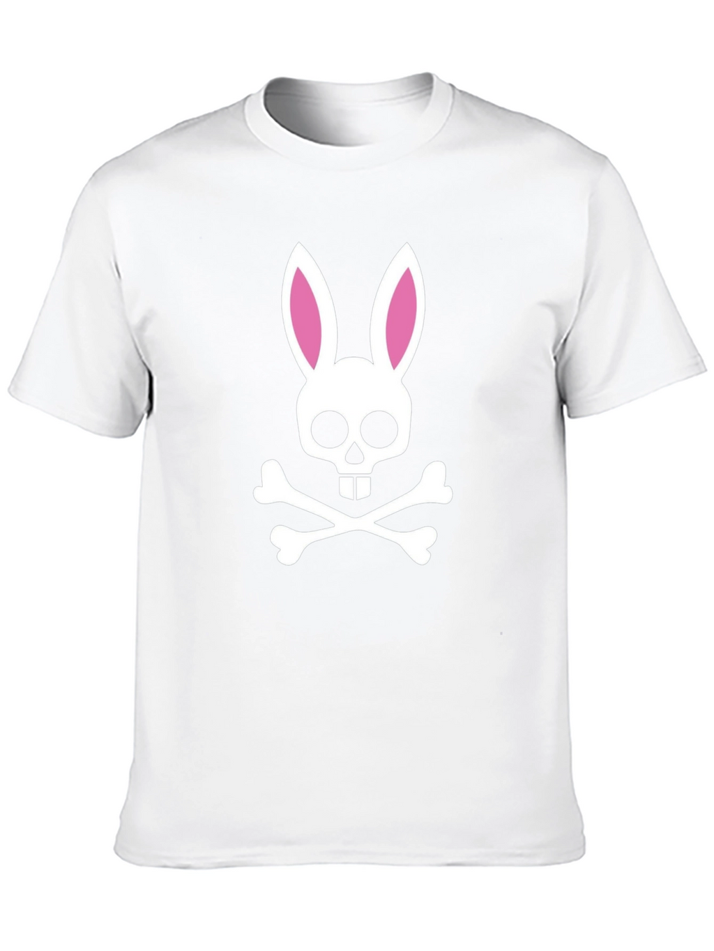 Bunny Skull Graphic T-Shirt - Black