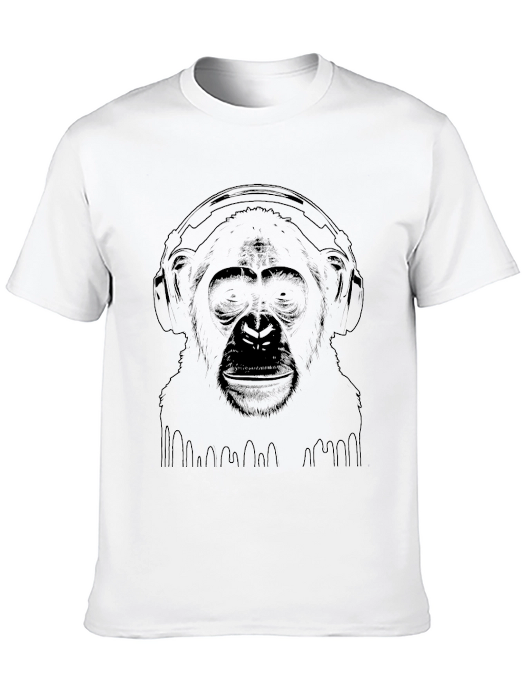 Cool Monkey Graphic Tee - Black
