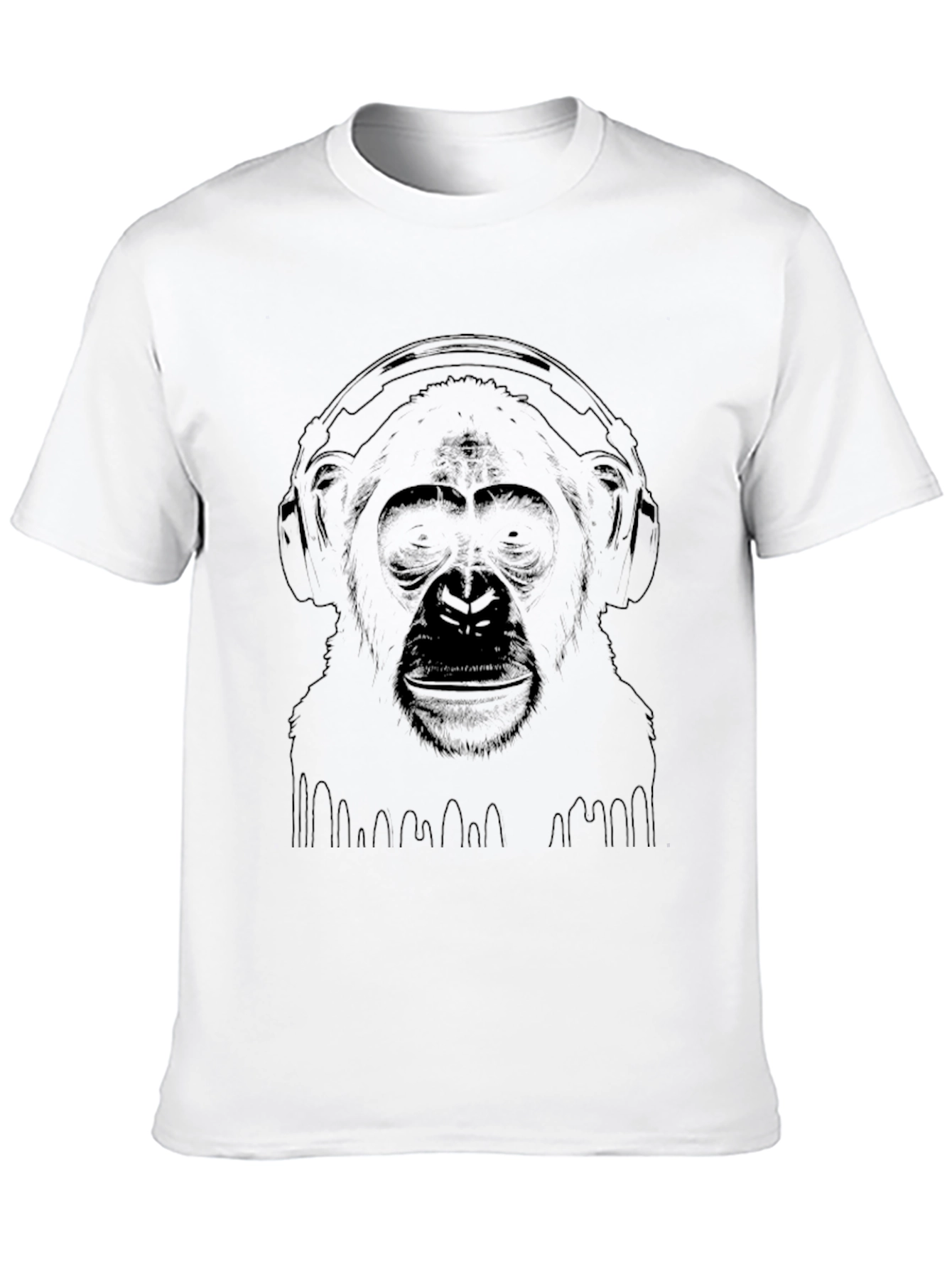 Cool Monkey Graphic Tee - Black
