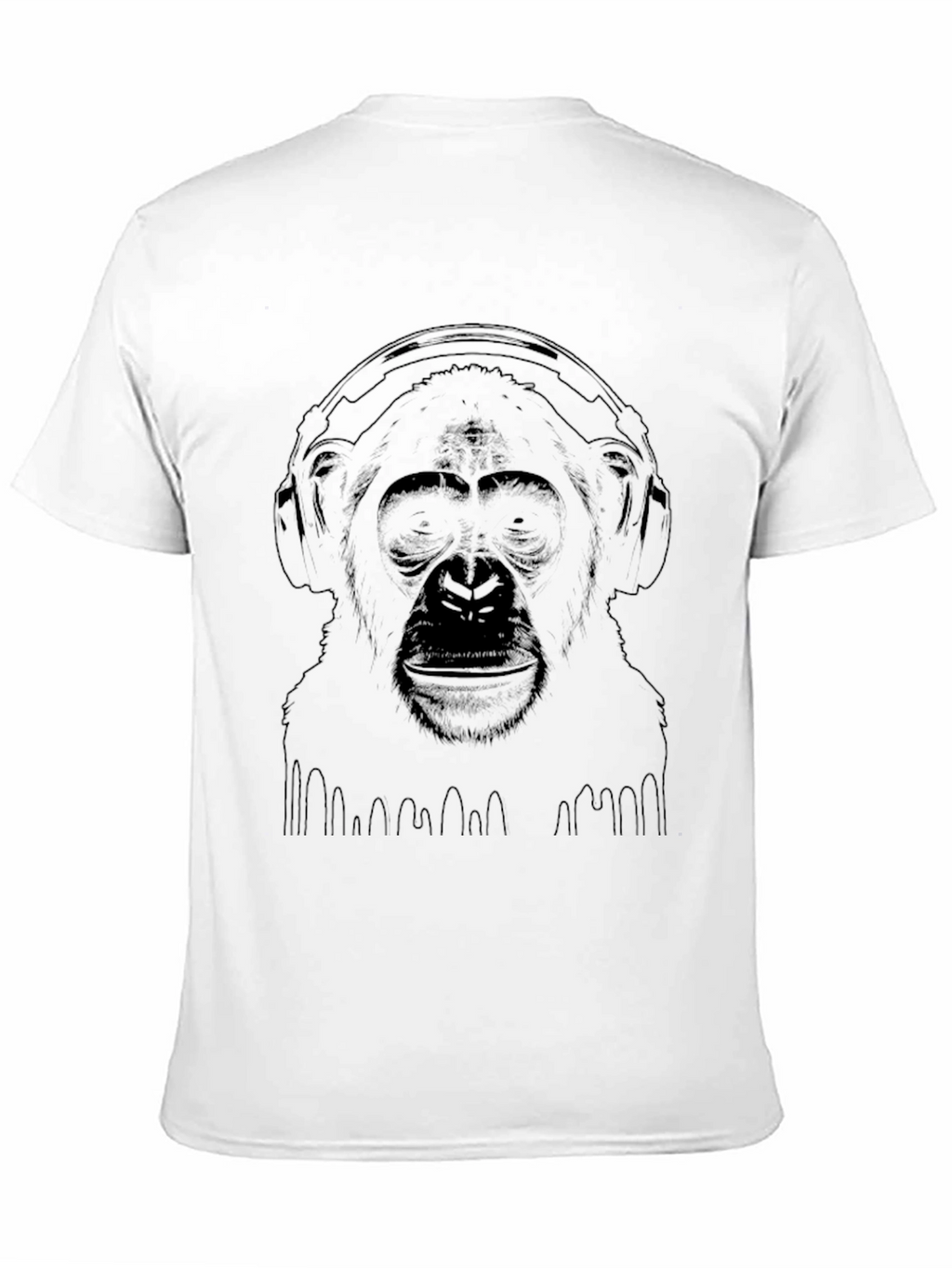 Cool Monkey Graphic Tee - Black