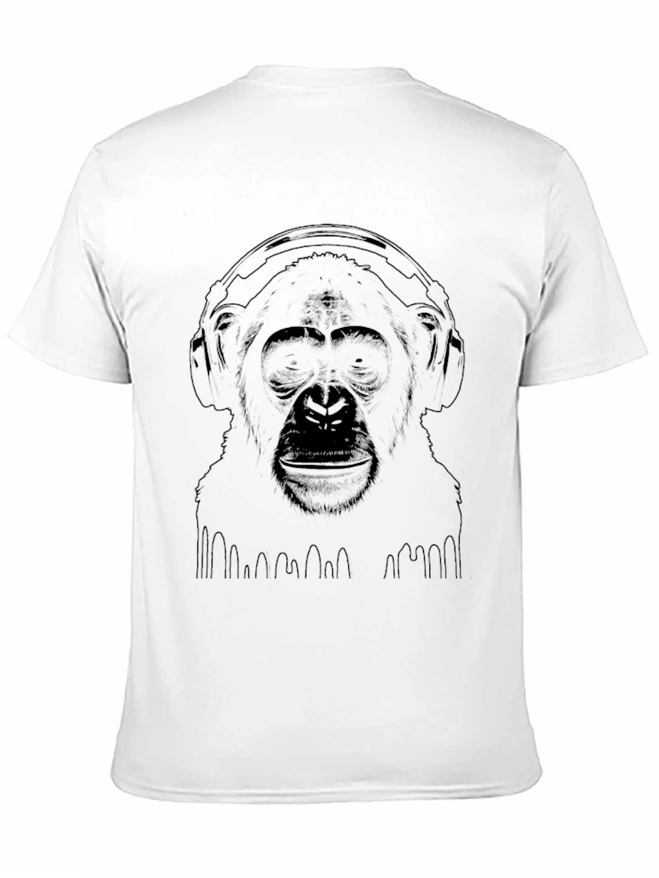 Cool Monkey Graphic Tee - Black