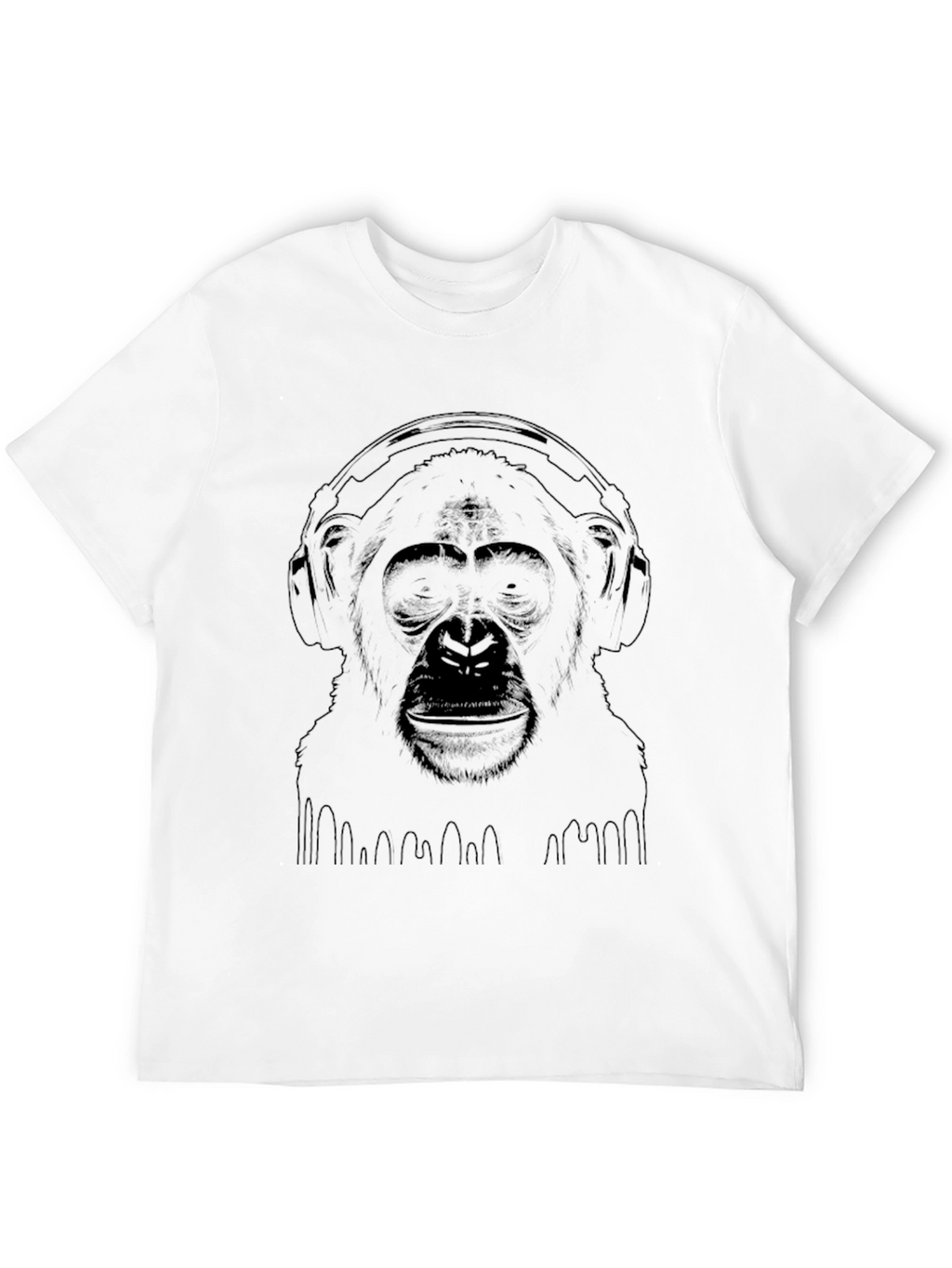 Cool Monkey Graphic Tee - Black
