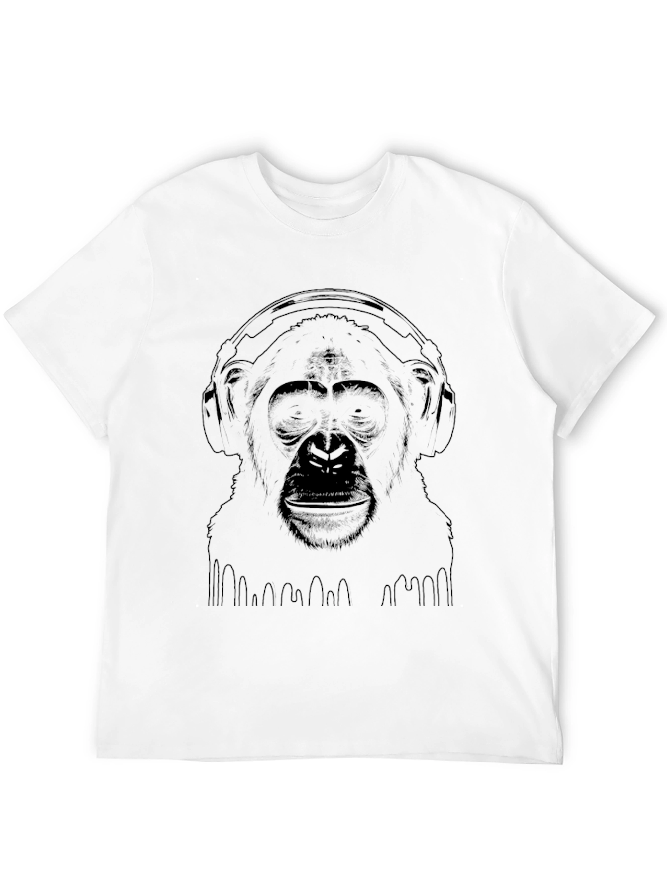 Cool Monkey Graphic Tee - Black