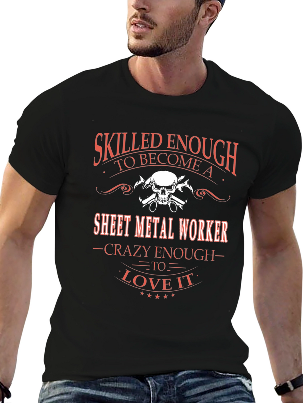 Skilled Sheet Metal Worker Graphic T-Shirt