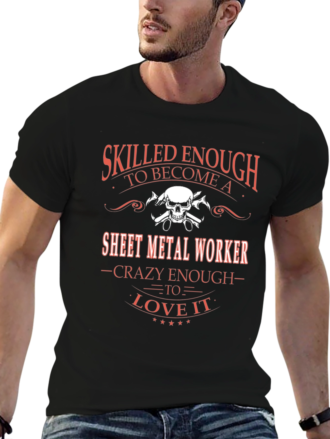 Skilled Sheet Metal Worker Graphic T-Shirt