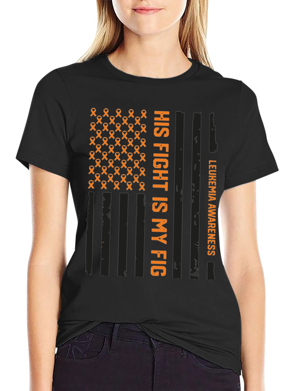 Leukemia Awareness T-Shirt - His Fight Is My Fight