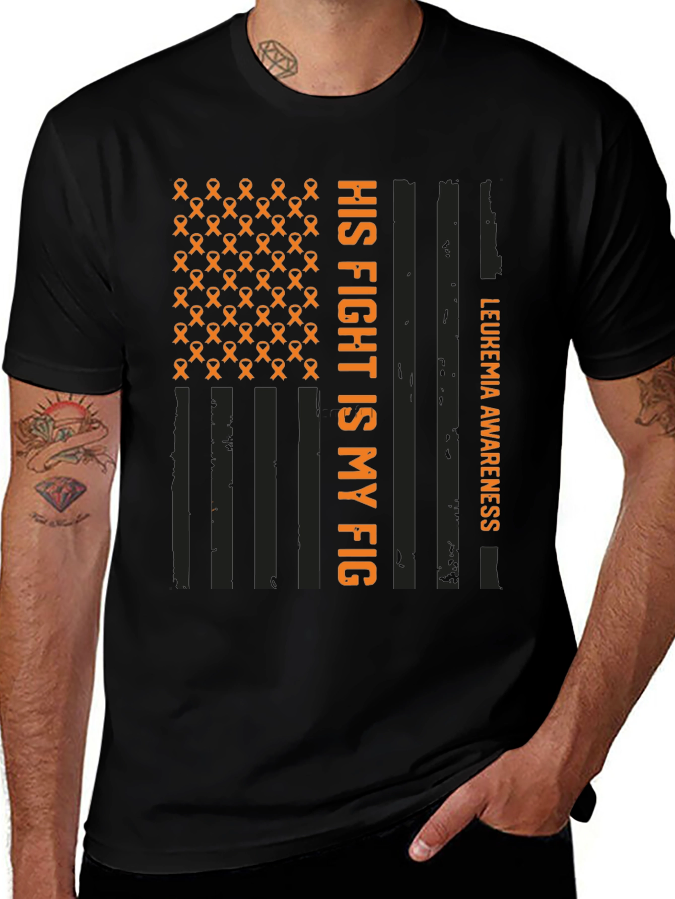Leukemia Awareness T-Shirt - His Fight Is My Fight