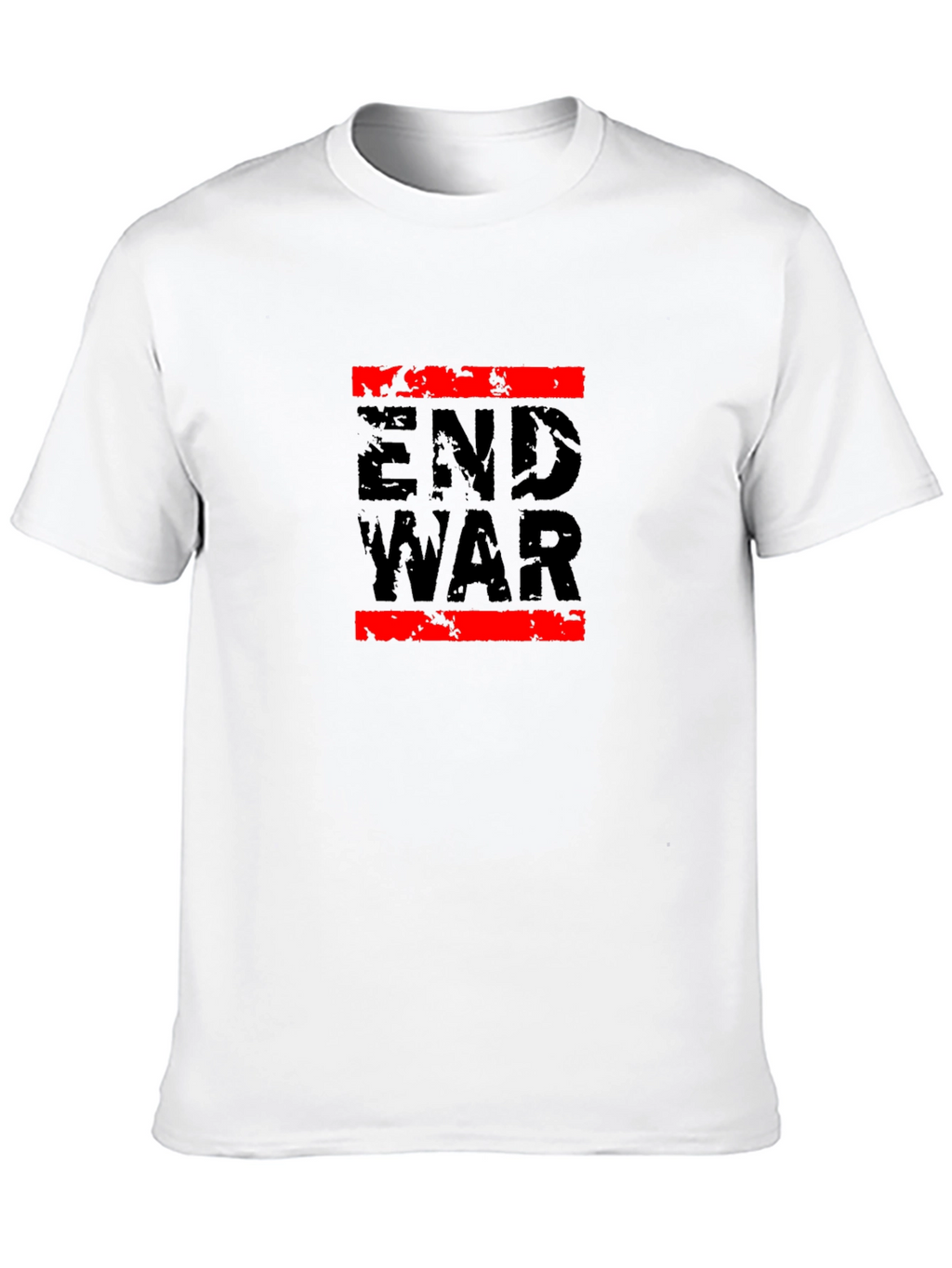 End War Graphic Tee - Black Cotton T-Shirt