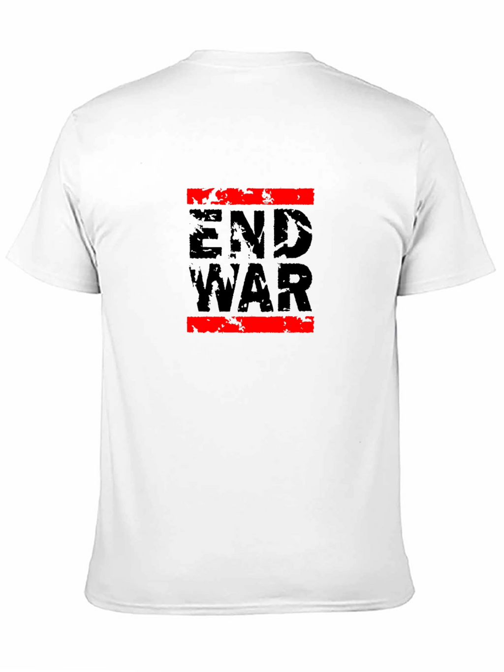 End War Graphic Tee - Black Cotton T-Shirt