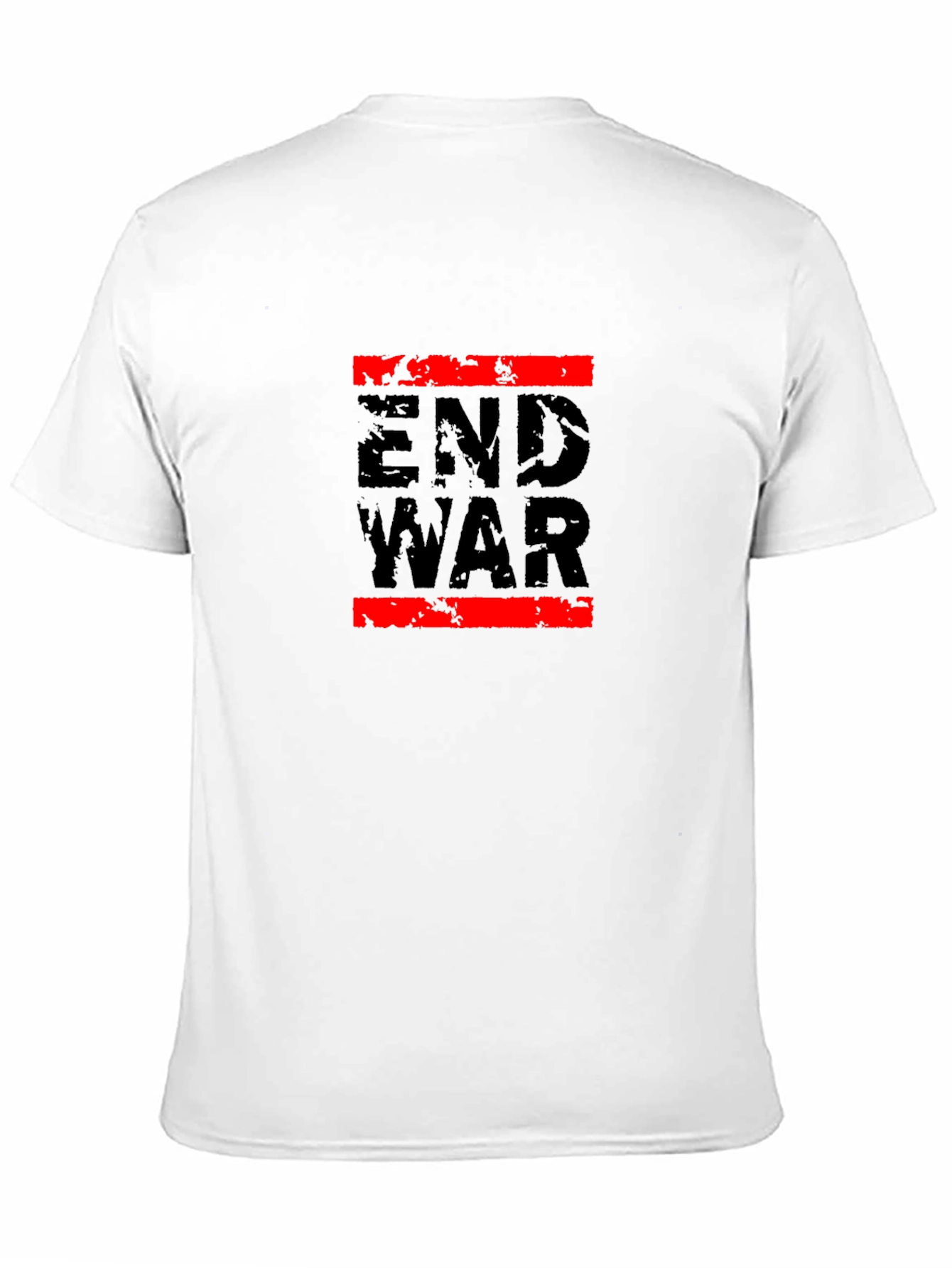 End War Graphic Tee - Black Cotton T-Shirt