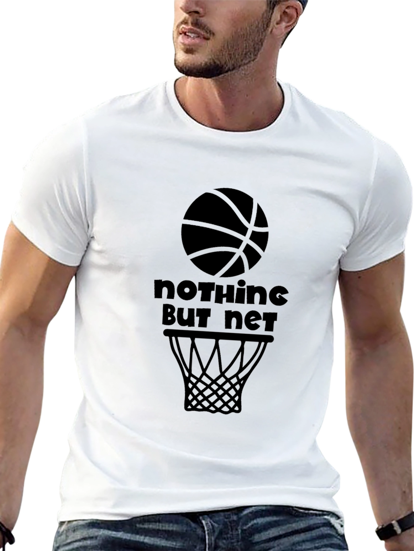 Nothing But Net Basketball Graphic Tee